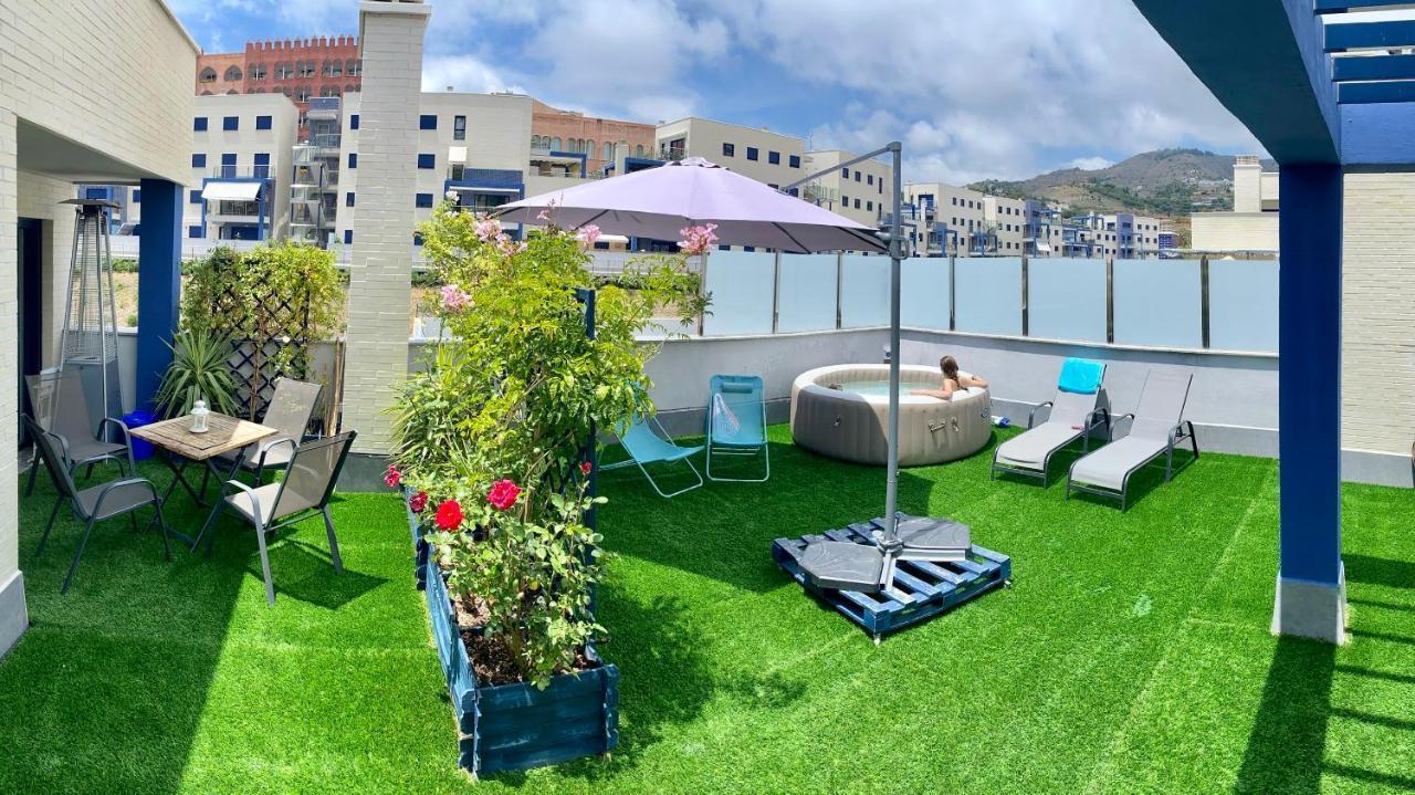 Ático de lujo 90m de terraza y jacuzzi privado en Cabria, Almuñecar Esterno foto